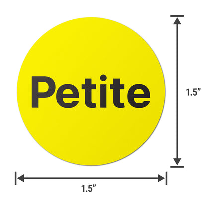 1.5 inch | Shoe & Clothing Size: Petite Labels
