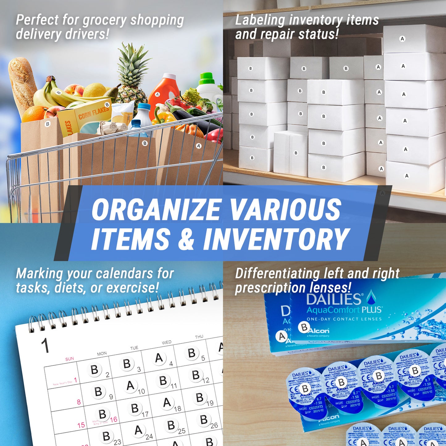 1 inch | Inventory: Capital Letter B Labels