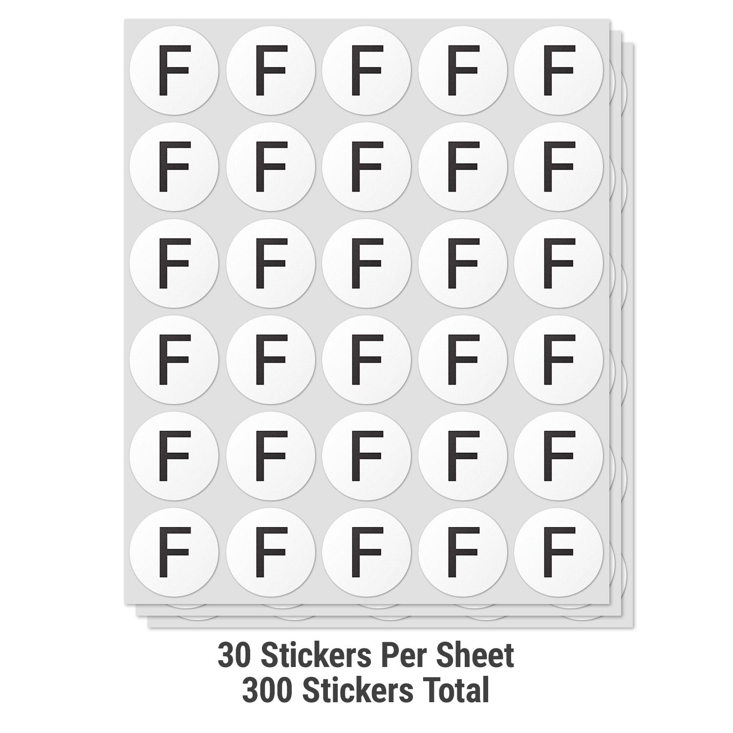1.5 inch | Inventory: Capital Letter F Labels – OfficeSmartLabels