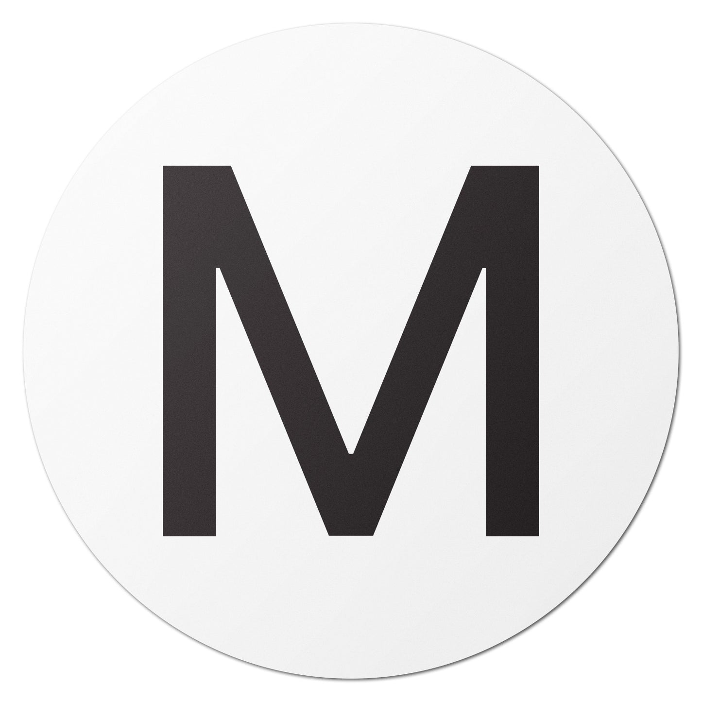 1.5 inch | Inventory: Capital Letter M Labels