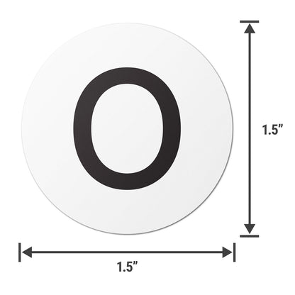 1.5 inch | Inventory: Capital Letter O Labels