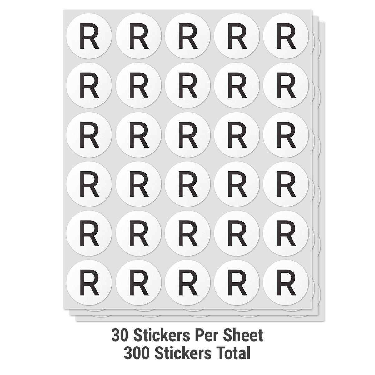 The R Label 1.5 inch | Inventory: Capital Letter R Labels – OfficeSmartLabels