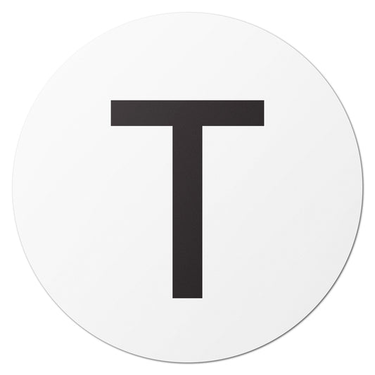 1.5 inch | Inventory: Capital Letter T Labels