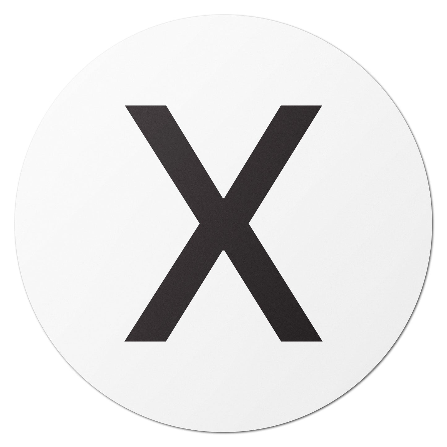 1.5 inch | Inventory: Capital Letter X Labels