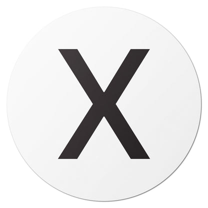 1.5 inch | Inventory: Capital Letter X Labels