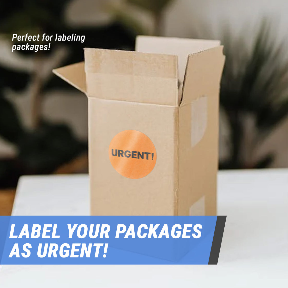Immediate Container Labels 1.5 inch | Shipping & Handling: Urgent Labels – OfficeSmartLabels