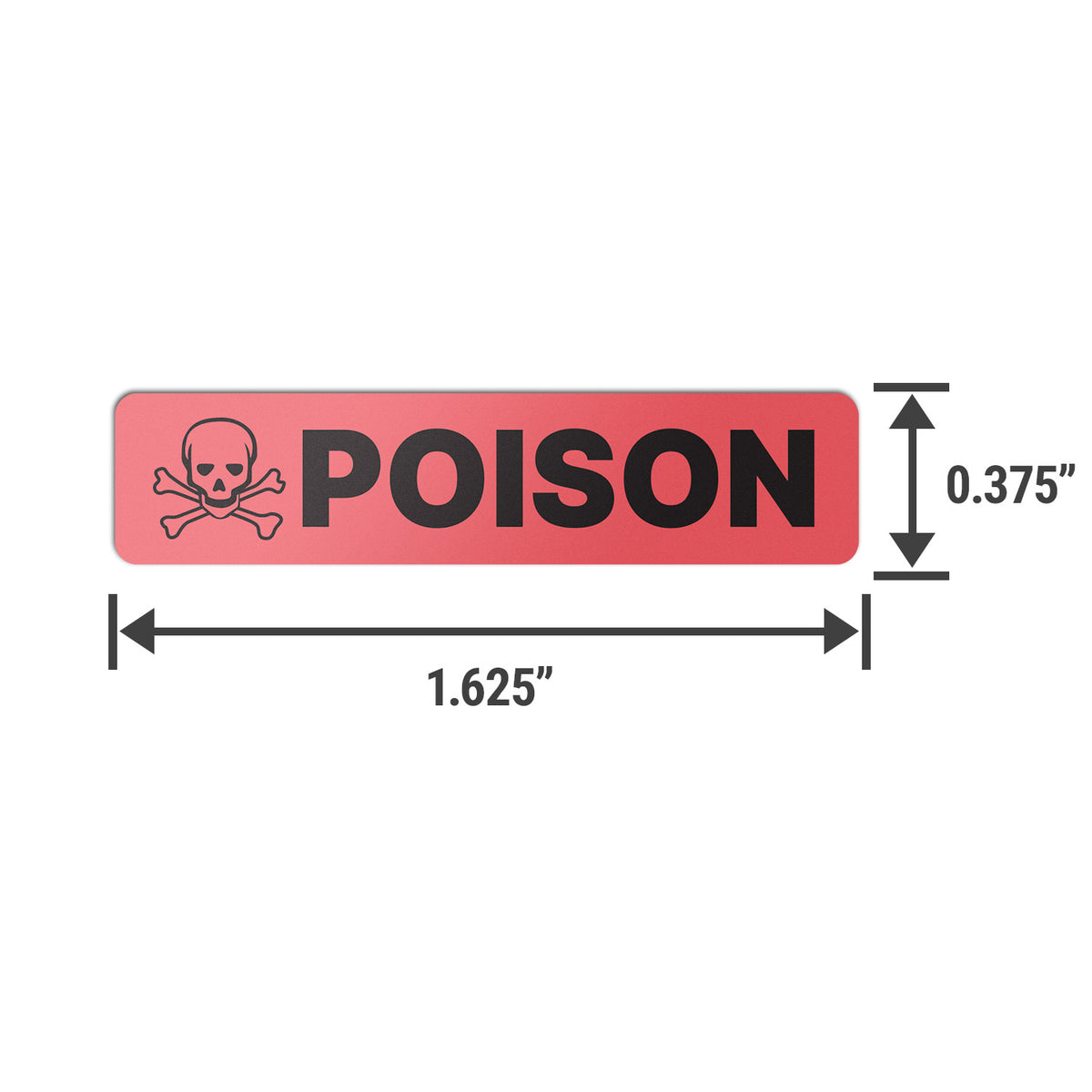Poison Help Label 1.625 x 0.375 inch | Medical & Medications: Poison Labels ...