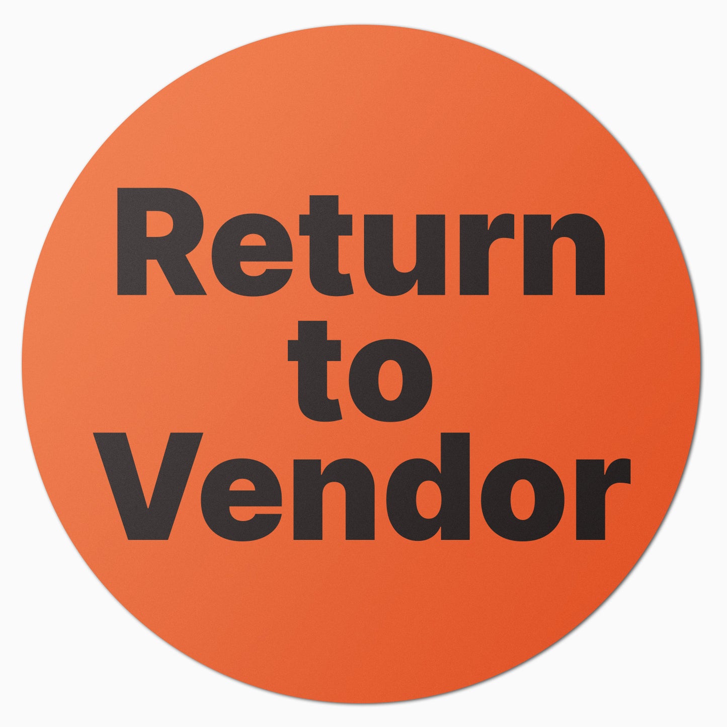 1.5 inch | Quality Control: Return to Vendor Labels