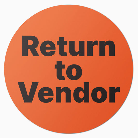 1.5 inch | Quality Control: Return to Vendor Labels