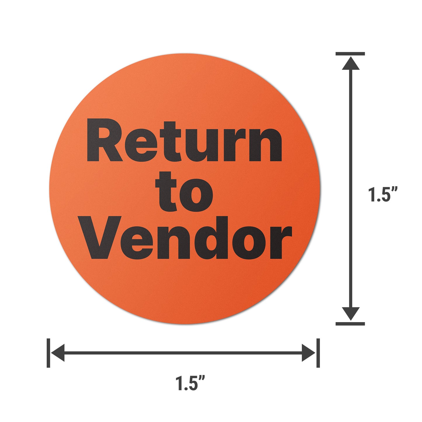 1.5 inch | Quality Control: Return to Vendor Labels