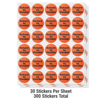 1.5 inch | Quality Control: Return to Vendor Labels