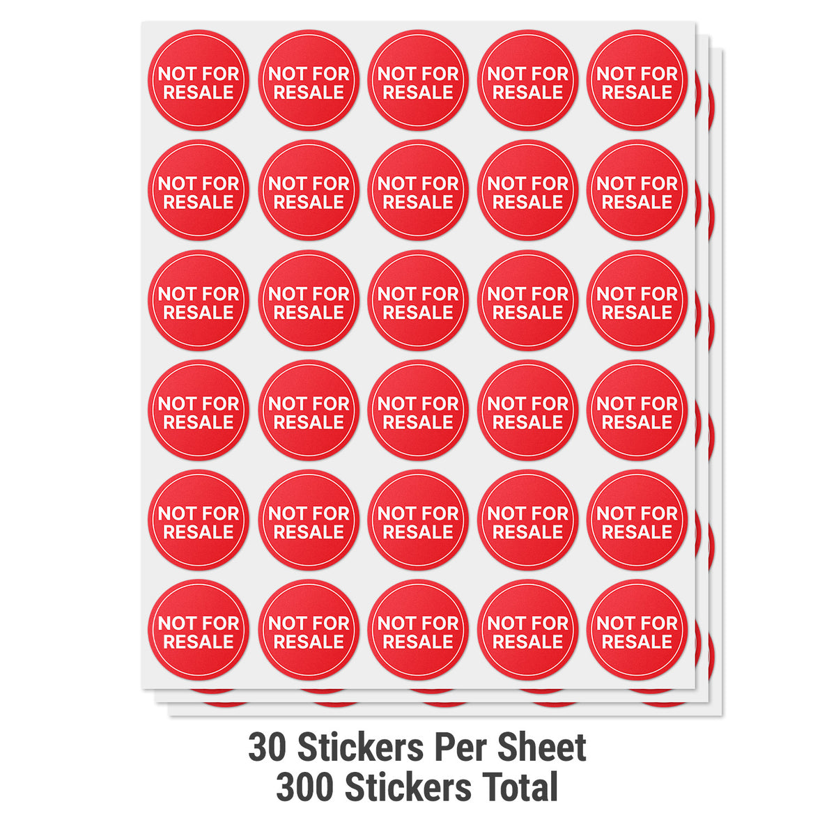 1.5 inch | Retail & Sales: Not for Resale Labels – OfficeSmartLabels