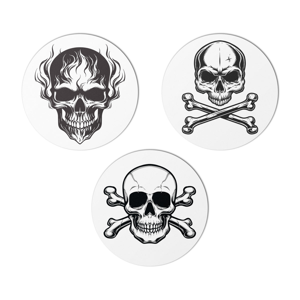 Crossbones Lable 2 inch | Skull and Crossbones Labels (3x Designs) – OfficeSmartLabels