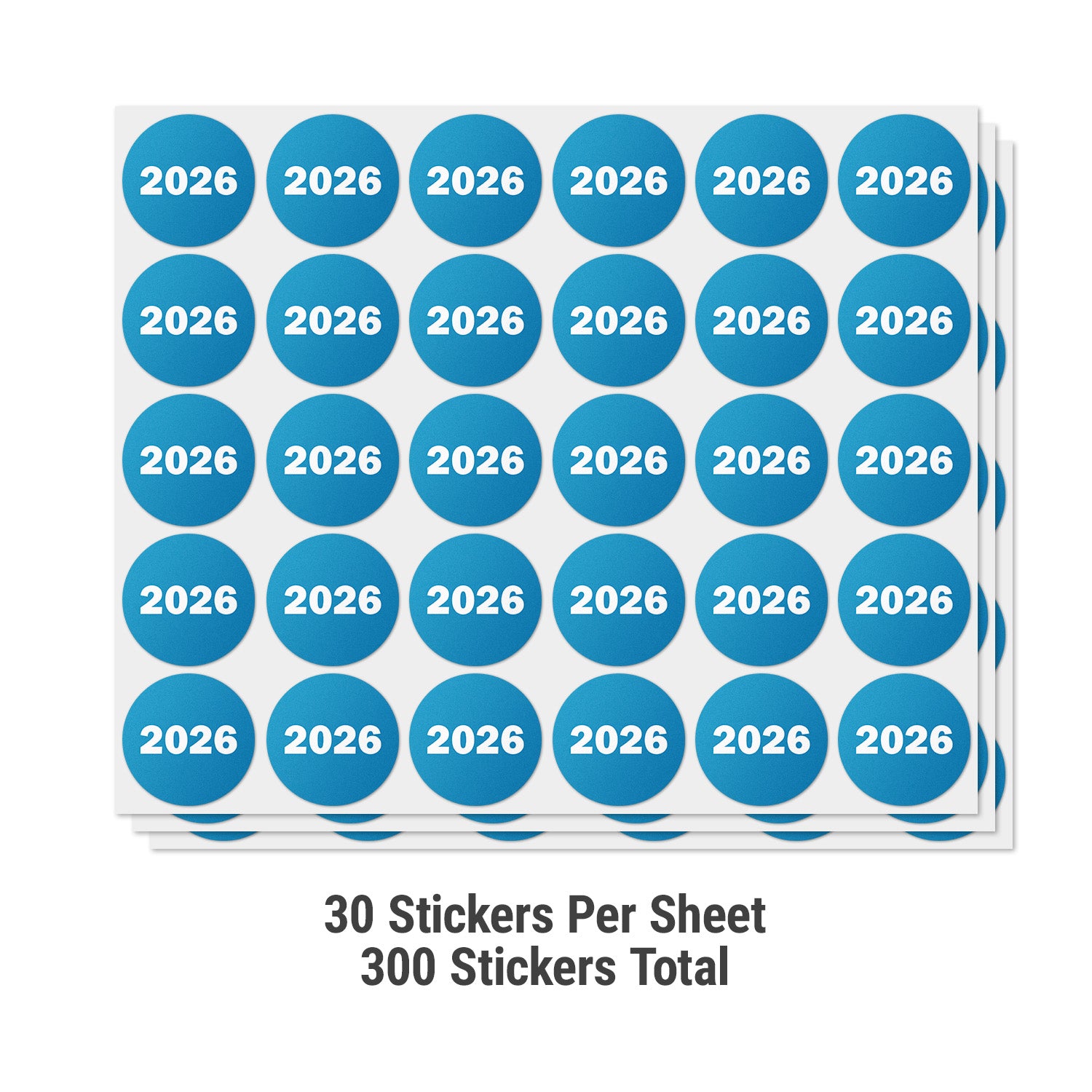 0.75 inch | Inventory: Color-Coded Year 2026 Stickers – OfficeSmartLabels