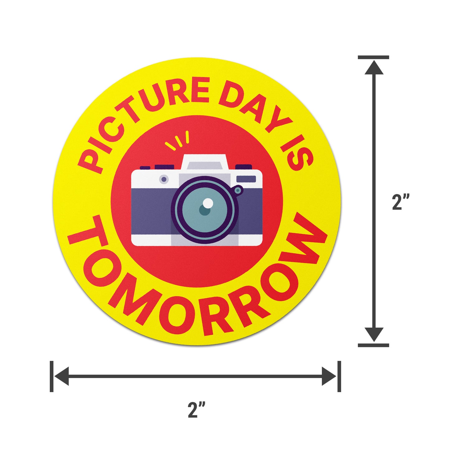 2 inch |  Picture Day is Tomorrow Labels