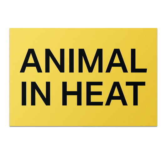 1.5 x 1 inch | Medical & Rx Medication: Animal in Heat Labels
