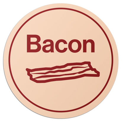 1 inch | Food Prep & Food Labeling: Bacon Labels