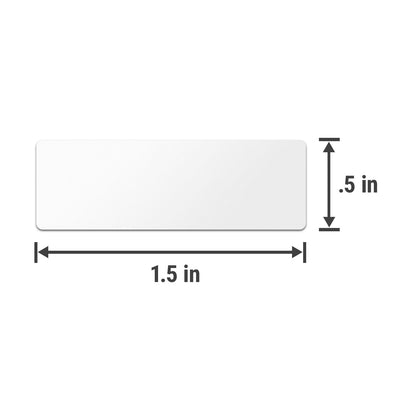 1.5 x 0.5 inch | Write-in Blank Rectangle Labels
