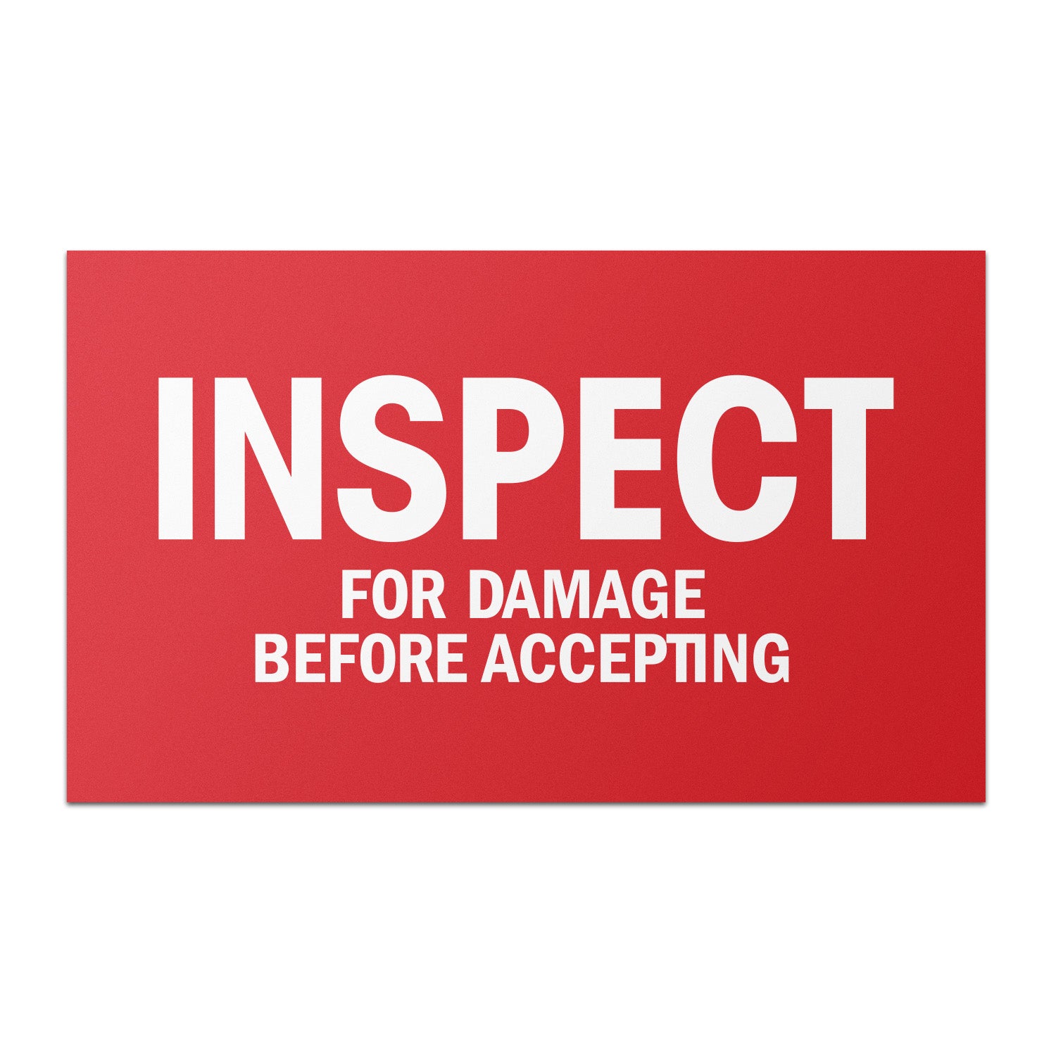 Damage. Check Stamp 5 x 3 inch | Quality Control Labels: Inspect for Damage Labels ...