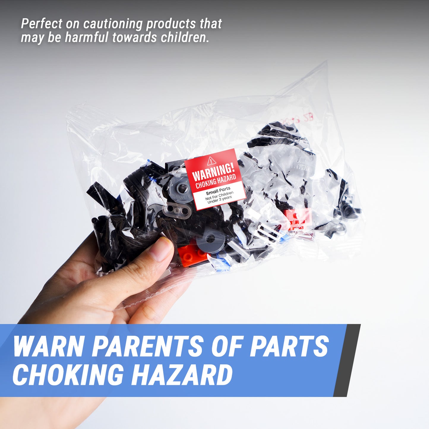 1.5 X 1.5 inch | Warning Labels: Warning Choking Hazard