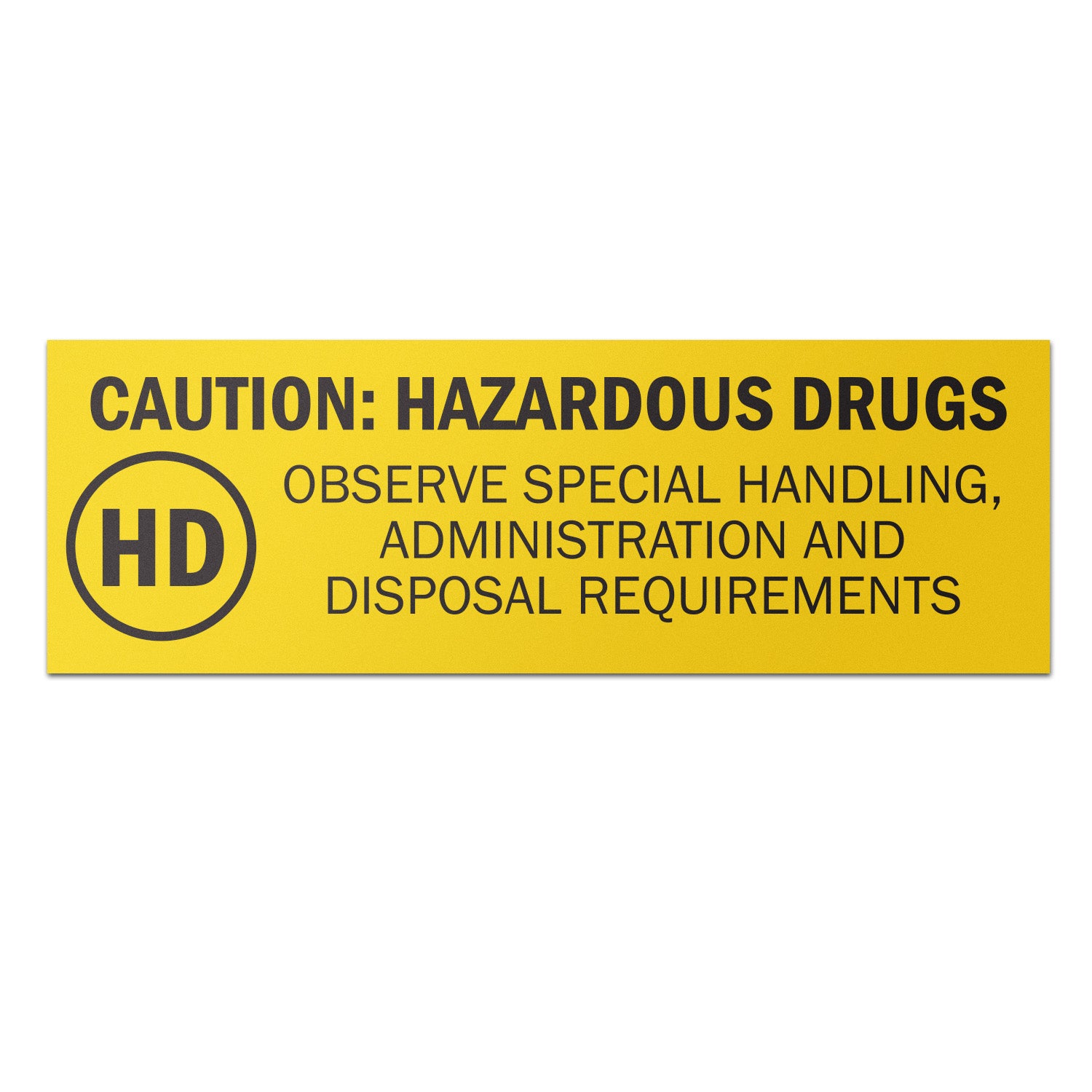 1.5 x 0.5 inch | Medical & Rx Medication Label: Caution Hazardous Drug ...