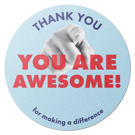 2 inch | Teacher/Classroom Stickers: Thank You, You Are Awesome