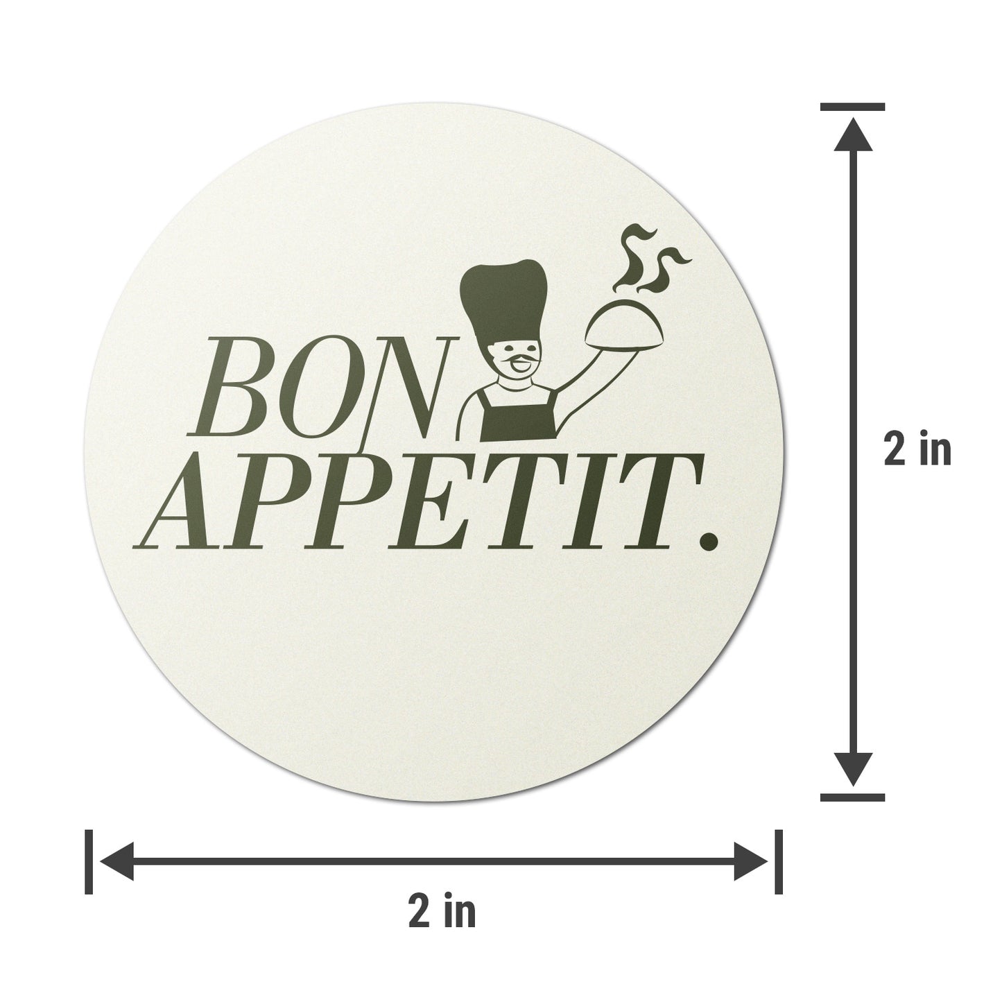 2 inch | Food Prep & Food Labeling: Bon Appetit
