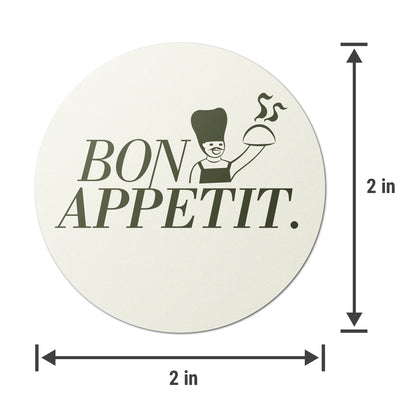 2 inch | Food Prep & Food Labeling: Bon Appetit