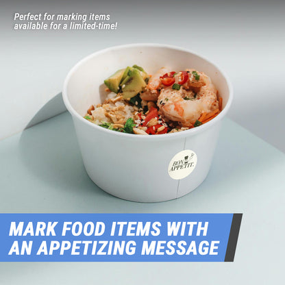 2 inch | Food Prep & Food Labeling: Bon Appetit