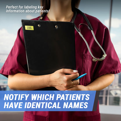 1.5 x 0.75 inch | Medical & Rx Medication Label: Name Alert