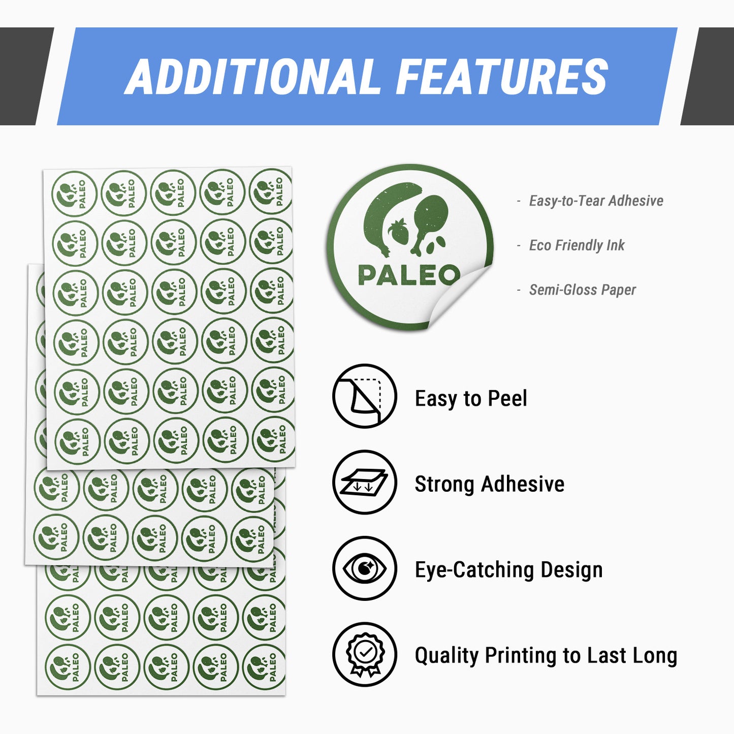 1 inch | Food Labeling: Paleo Labels