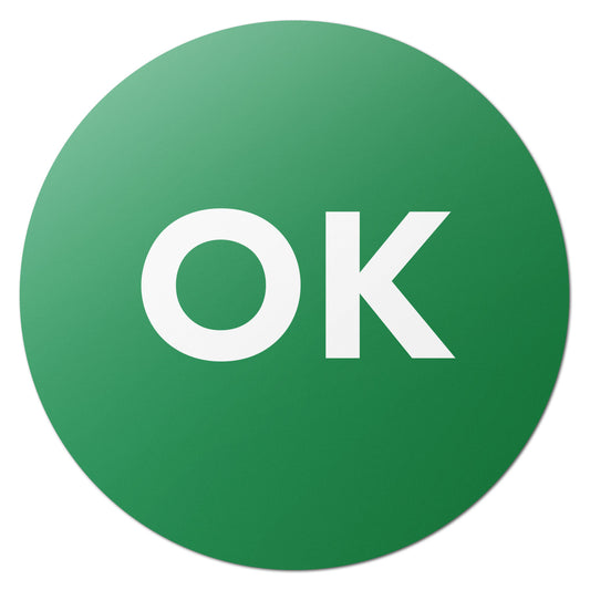 1 inch |  Quality Control: Color-Coded OK Stickers