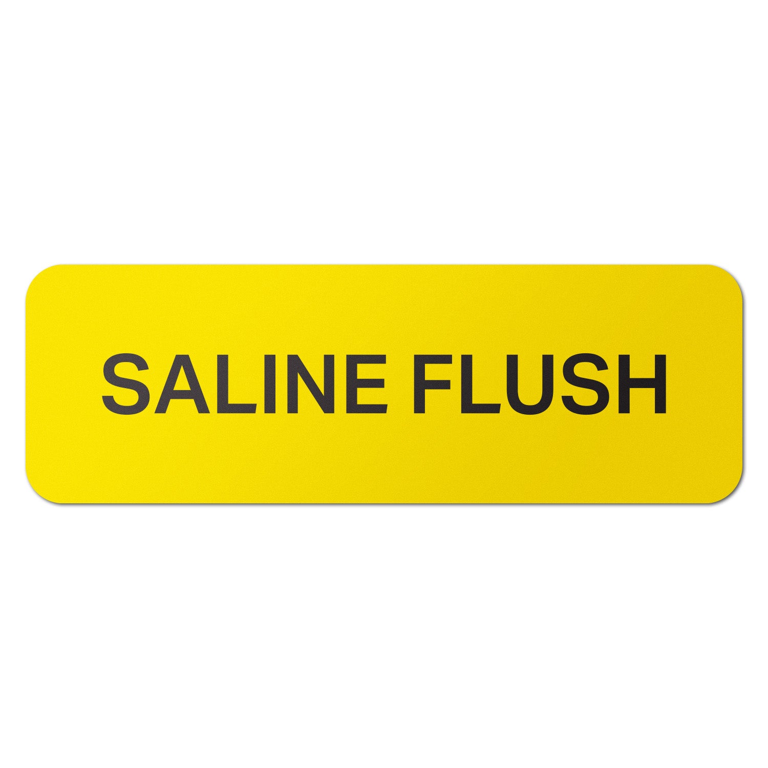 1.5 x 0.5 inch | Medical & Rx Medication Label: Saline Flush ...