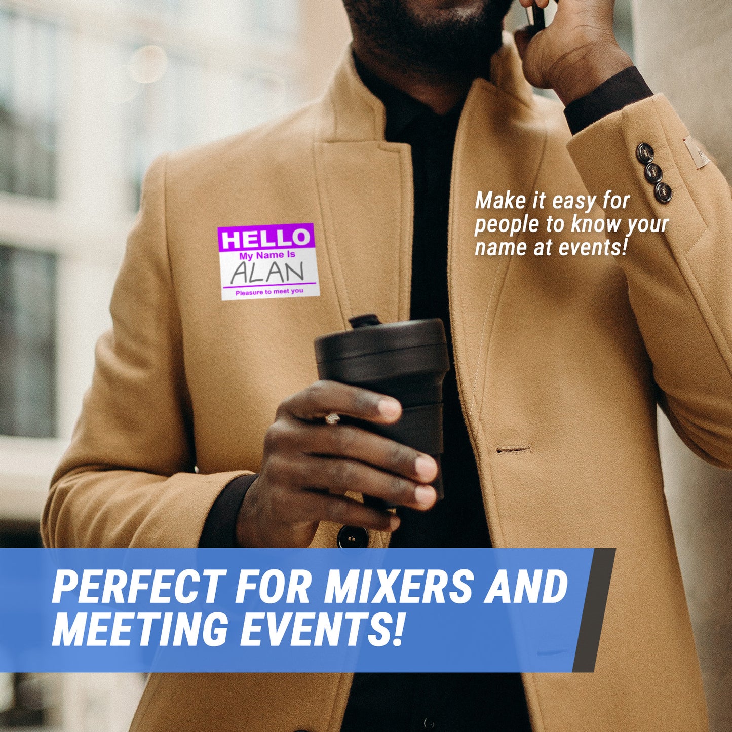 4 x 2.31 inch | Name Tags: Hello My Name is Stickers