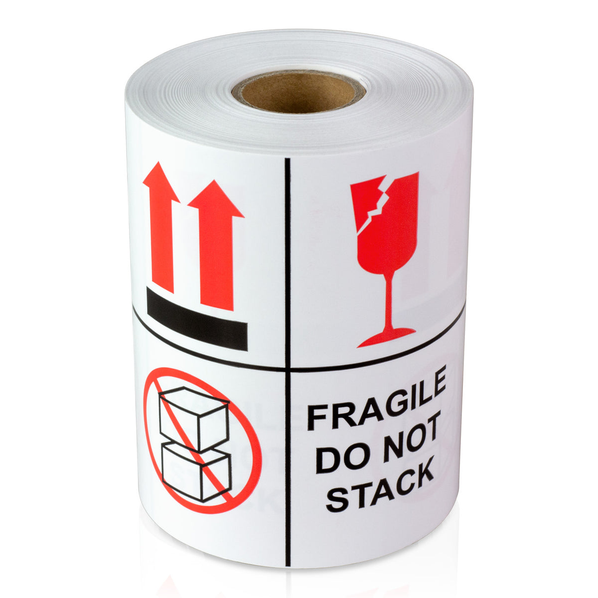 4 Stack Sticker 4 x 4 inch | Shipping & Handling: Fragile Stickers / Do Not Stack Stic ...