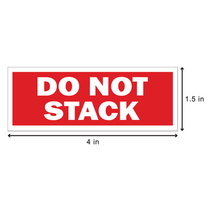 Non Stack Sticker 4 x 1.5 inch | Shipping & Handling: Do Not Stack Stickers ...