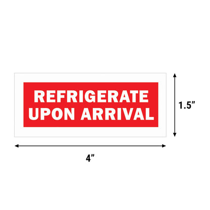 4 x 1.5 inch | Shipping & Handling: Refrigerate Upon Arrival Stickers
