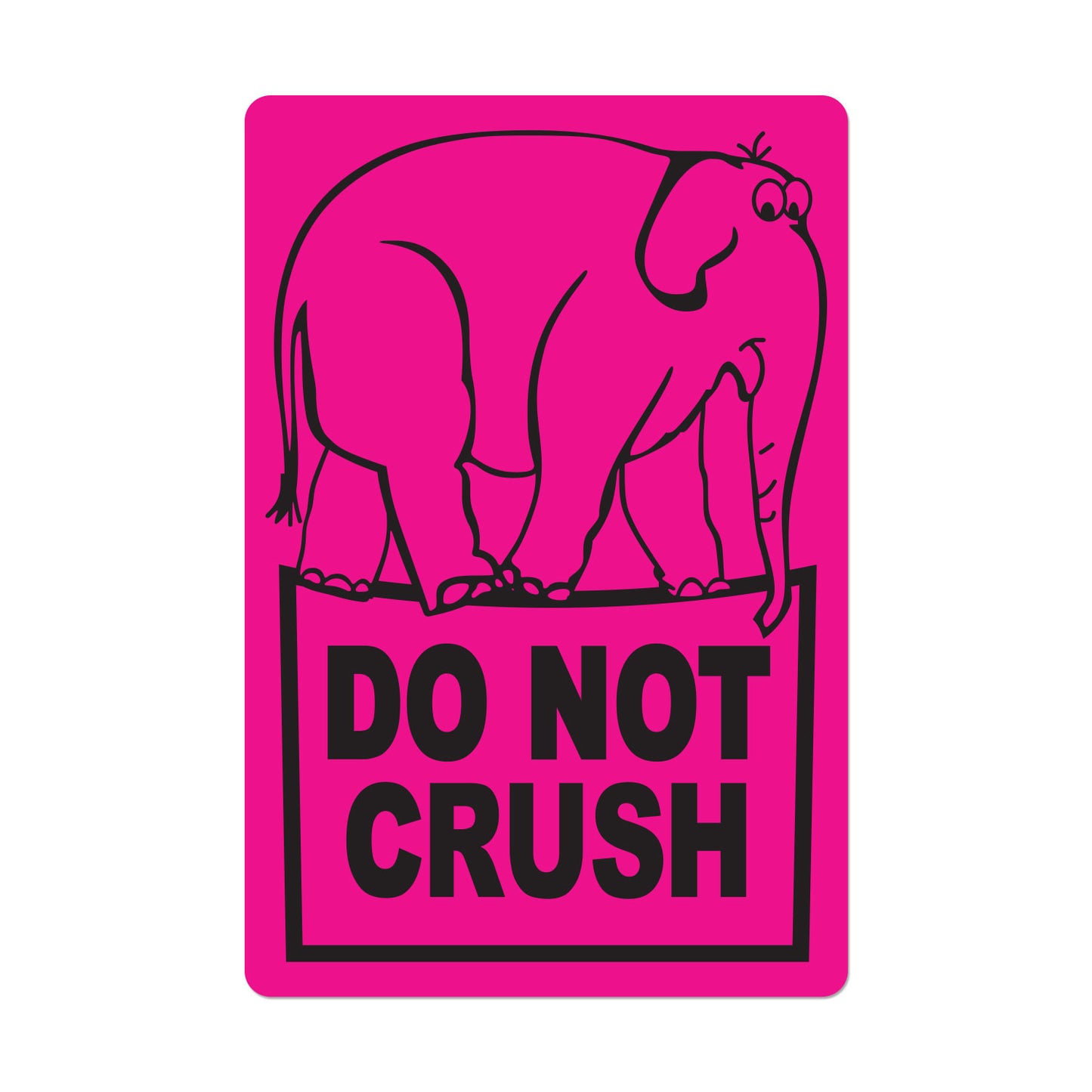 2 x 3 inch | Shipping & Handling: Do Not Crush Stickers
