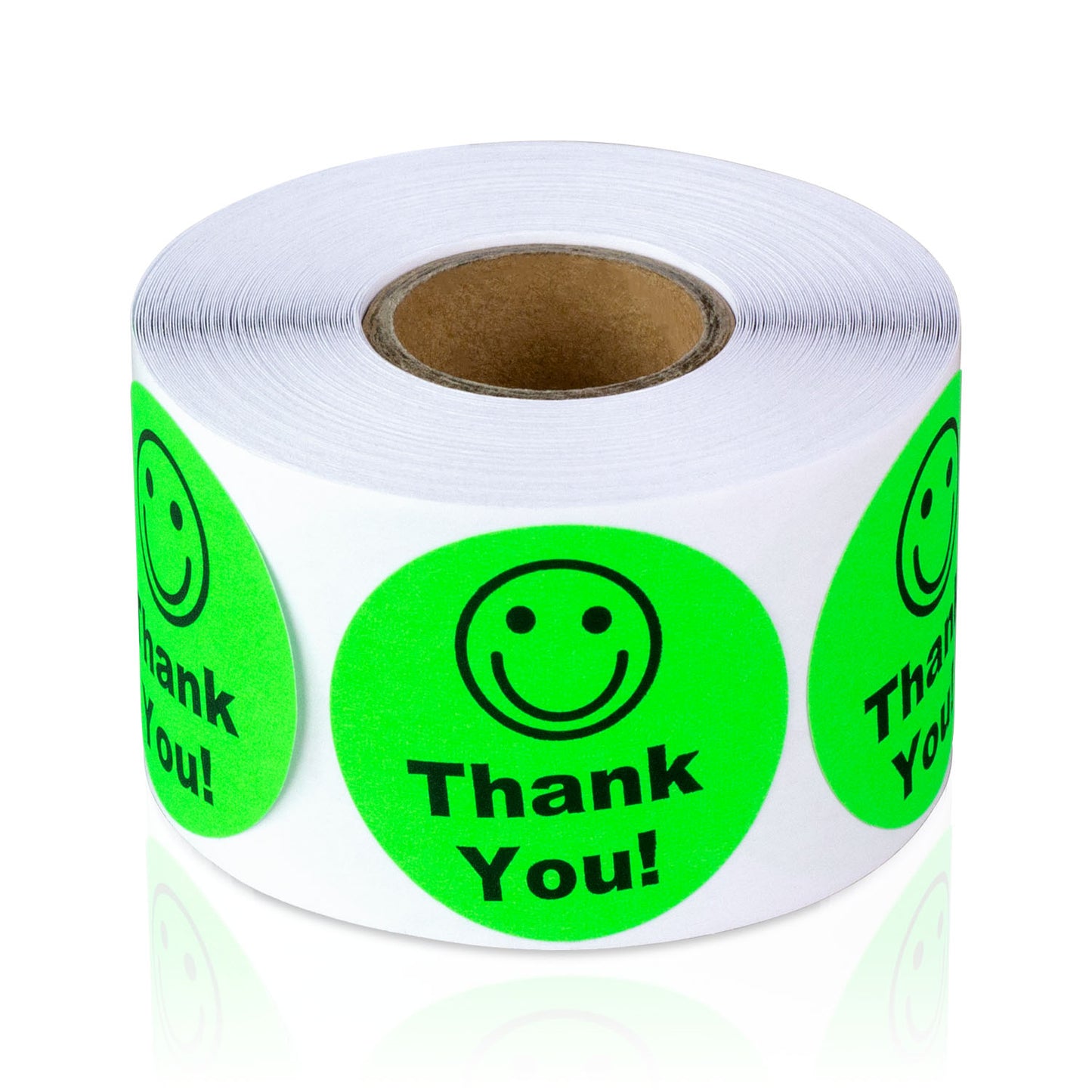 1.5 inch | Thank You Stickers with Smiley Face
