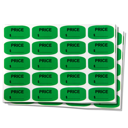 1.375 x .75 inch | Retail & Sales: Pricing Labels - Write-in Price Stickers