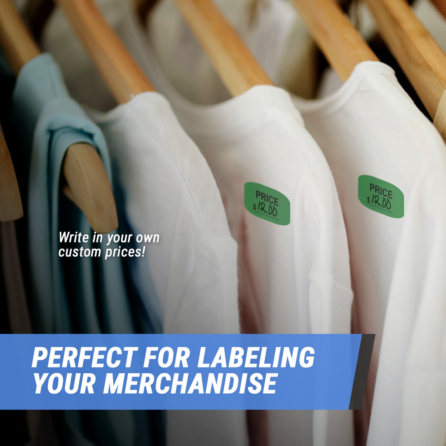 1.375 x .75 inch | Retail & Sales: Pricing Labels - Write-in Price Stickers