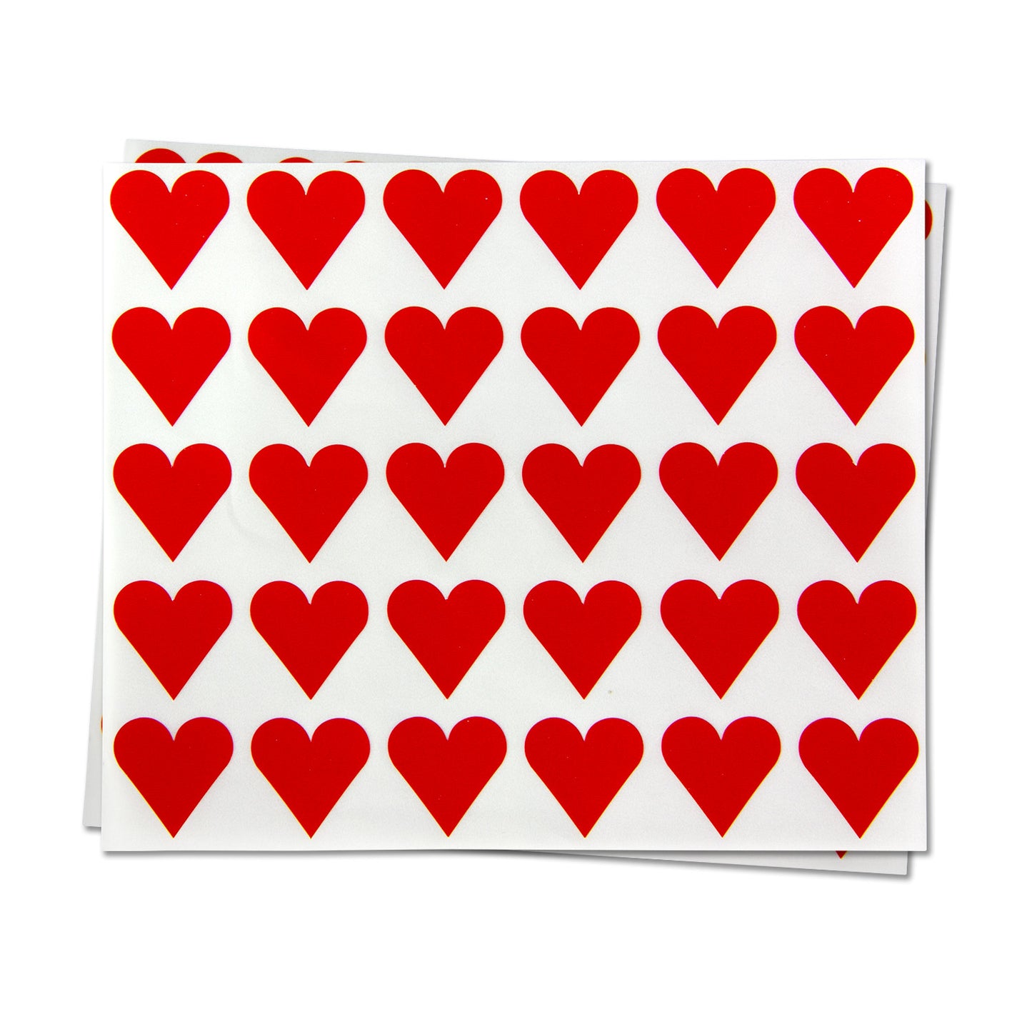 1 x 1 inch | Heart Shaped Stickers
