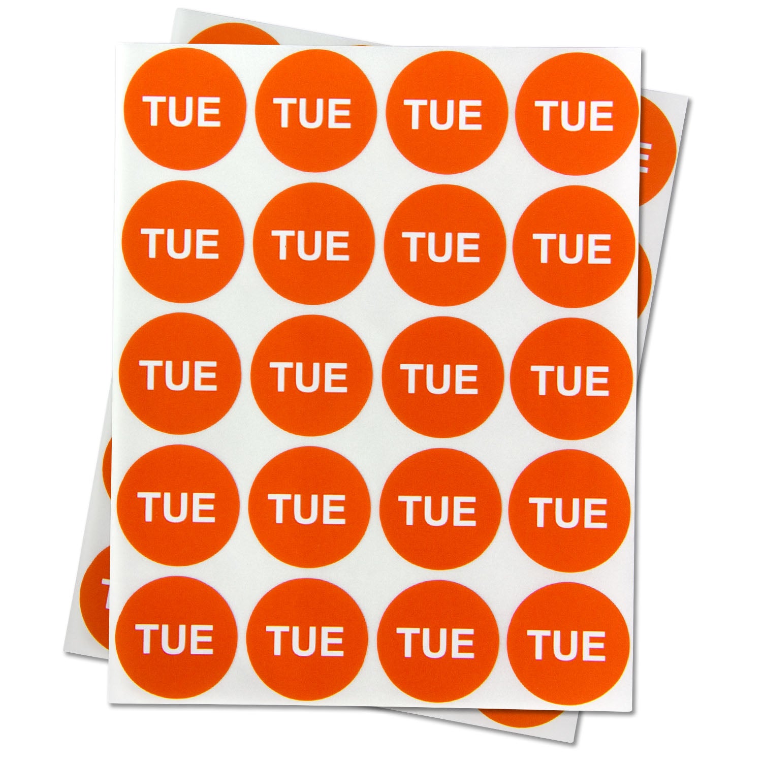 Tuesday Magazine Sticker 1 inch | Days of the Week: Tuesday Stickers – OfficeSmartLabels