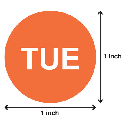 1 inch | Days of the Week: Tuesday Stickers