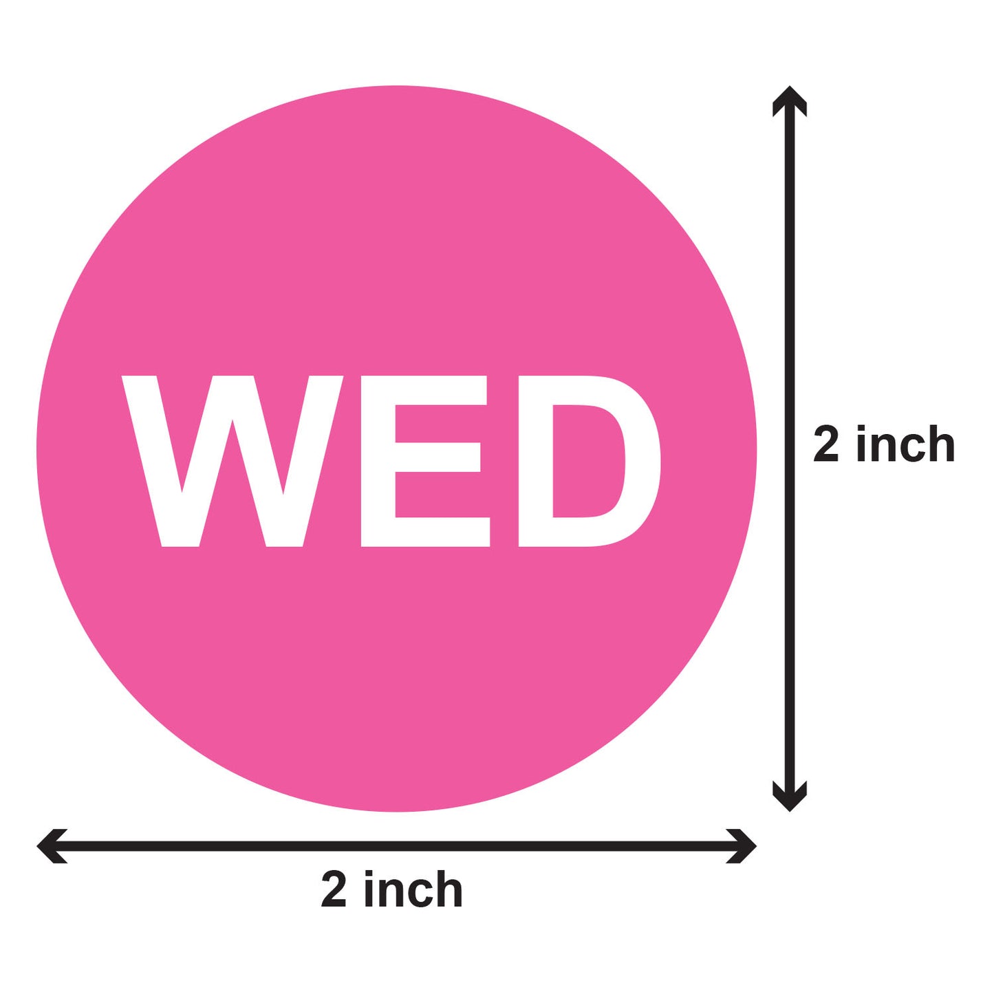 2 inch | Days of the Week: Wednesday Stickers