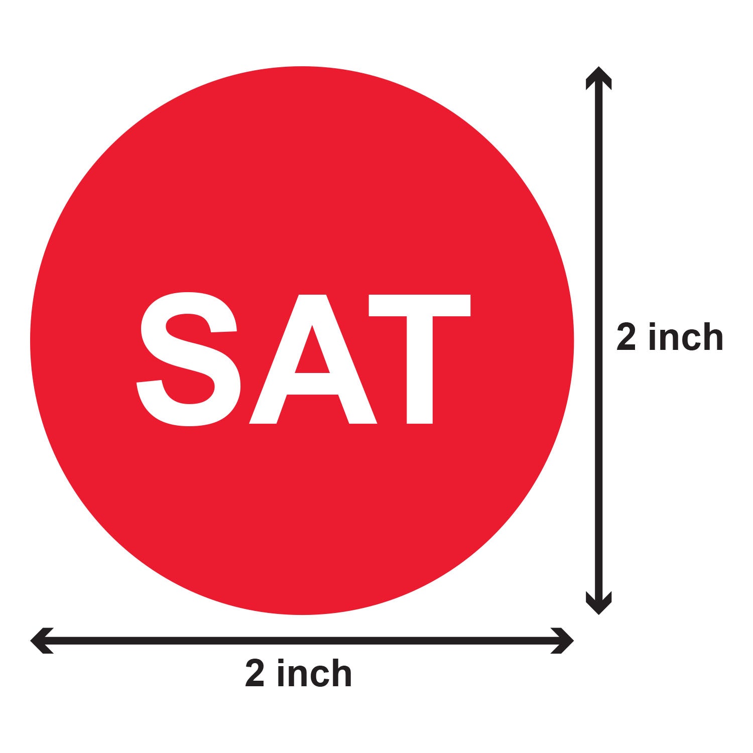 2 inch | Days of the Week: Saturday Stickers – OfficeSmartLabels