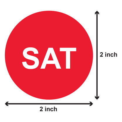 2 inch | Days of the Week: Saturday Stickers