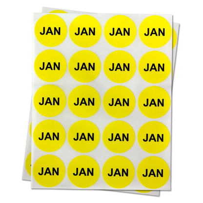 1 inch | Months of the Years: January Stickers