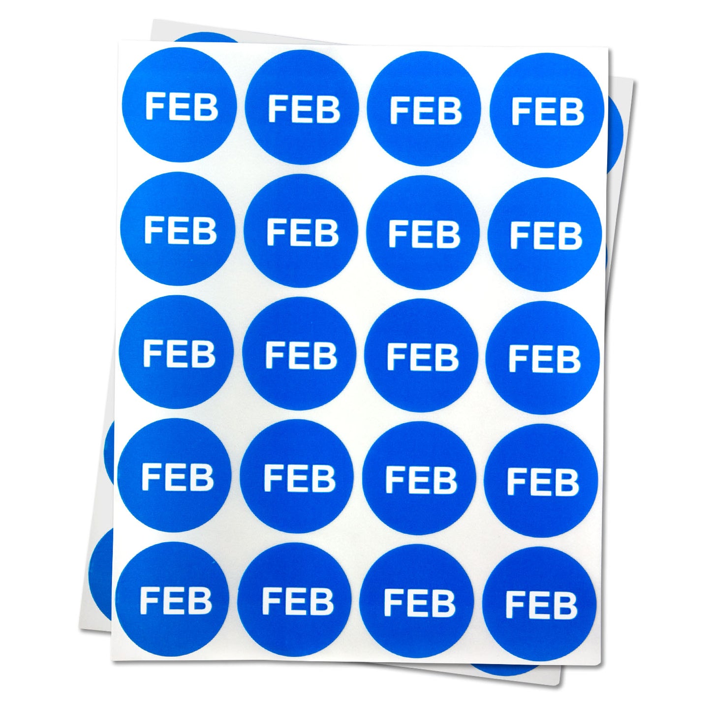 1 inch | Months of the Years: February Stickers