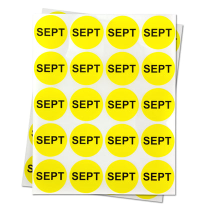 1 inch | Months of the Years: September Stickers